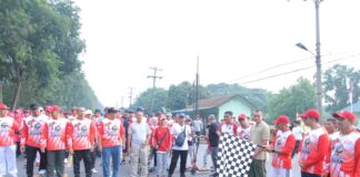 Bupati Asahan Lepas Gerak Jalan Santai Meriahkan HUT ke 78 RI