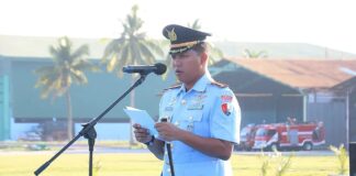 Danlanud RSA Natuna Pimpin Upacara Peringatan HUT Wanita Angkatan Udara Ke-60