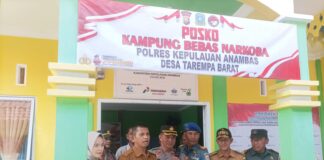 Desa Tarempa Barat Dinobatkan Sebagai Kampong Bebas Narkoba