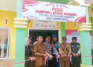 Desa Tarempa Barat Dinobatkan Sebagai Kampong Bebas Narkoba