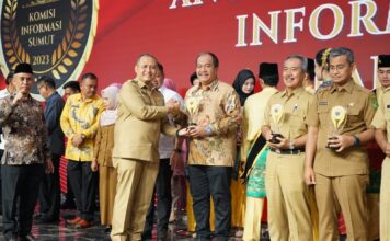 Pemerintah Kabupaten Asahan Raih Anugerah Keterbukaan Informasi Publik