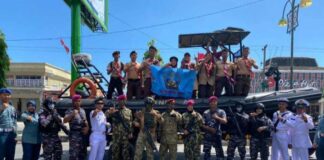 Lanal Lhokseumawe Curi Perhatian Ribuan Masyarakat Saat Karnaval HUT RI