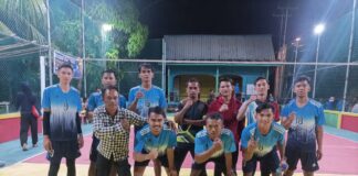 Tim Kapten Laut Siap Tampil di Turnamen Bola Voli Desa Tarempa Timur