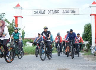 Bupati Asahan Gowes Bersama Komunitas Sepeda