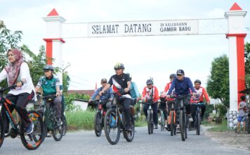Bupati Asahan Gowes Bersama Komunitas Sepeda