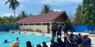Lanal Lhokseumawe Bangun Budaya Kemaritiman Melalui Pelatihan Menyelam Scuba Kepada Pramuka Saka Bahari