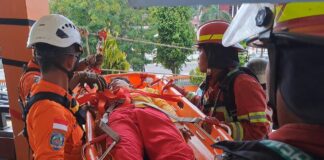 Simulasi Gabungan Penanganan dan Evakuasi Kebakaran di SMA Negeri 1 Bunguran Timur
