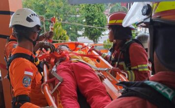 Simulasi Gabungan Penanganan dan Evakuasi Kebakaran di SMA Negeri 1 Bunguran Timur