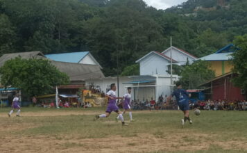 Cetak 2 Gol, Tim Sepakbola Kelurahan Tarempa Terus Melaju di Piala Askab