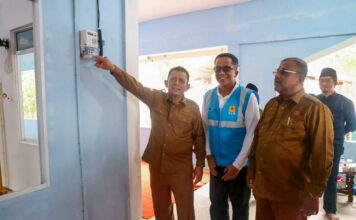 65 Rumah Tangga di Dusun Parit Syukur dan Dusun IV Sawang Laut Kini Nikmati Listrik