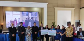 BPJAMSOSTEK Pematangsiantar Serahkan Santunan Kepada Ahli Waris Gereja HKBP