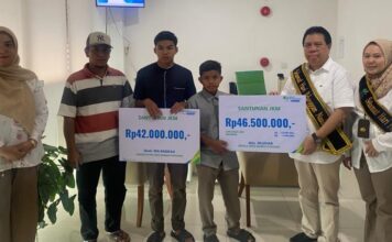 Hari Pelanggan Nasional, BPJAMSOSTEK Meulaboh Serahkan Santunan Secara Simbolis