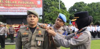 Kapolres Payakumbuh Pimpin Apel Gelar Pasukan Operasi Zebra Singgalang 2023