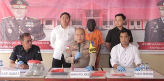 Polres Lingga Gelar Konferensi Pers Ungkap Kasus Tindak Pidana Pencabulan dan Penimbunan BBM