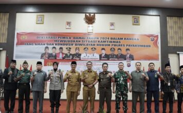 Antisipasi Kerawanan, Polres Payakumbuh Gelar Deklarasi Pemilu Damai 2024