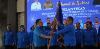 PWI Aceh Lantik Pengurus PWI Aceh Utara Periode 2023-2026