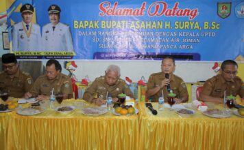 Bupati Asahan Ikuti Pertemuan Dengan Kepala Sekolah UPTD