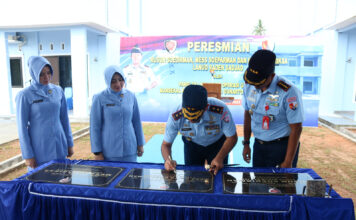 Kunjungi Natuna, Pangkoopsud I Resmikan Rusun dan Mess Prajurit Lanud Raden Sadjad