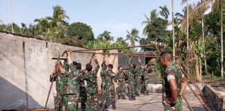 Bataliyon Kavaleri 11/MSC Dirikan Tenda Bagi Korban Kebakaran di Aceh Utara