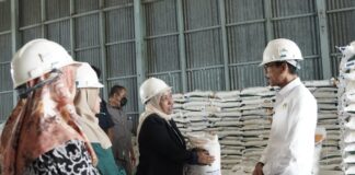 Pastikan Penyaluran Bantuan Bapanas Berjalan Lancar, Bupati Safaruddin Tinjau Stok Beras di Gudang Bulog Tj Pati