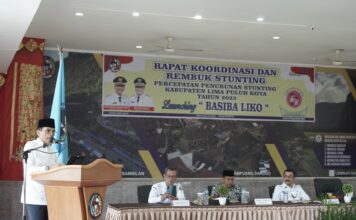 Bupati Buka Rakor Rembuk Stunting dan Launching Program BASIBA LIKO