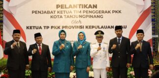 Dewi Ansar Lantik Ranny Gusfita Sari Penjabat Ketua TP-PKK Kota Tanjungpinang