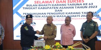 Bupati Kukuhkan Karang Taruna Kabupaten Asahan Masa Bhakti 2023 – 2028