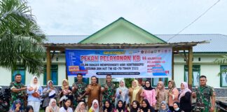 YONKAV 11/MSC dan BKKBN Aceh Utara Lakukan Pelayanan KB Gratis