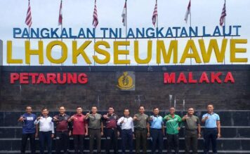 TNI-POLRI Bangun Sinergitas Melalui Coffee Morning di Lanal Lhokseumawe