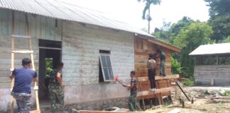 Pelaksanaan TMMD ke 118 Kodim 0318/Natuna di Desa Selemam Mulai Terlihat