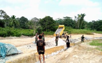 Meski Cuaca Panas Ekstrim, Satgas TMMD Tetap Bersemangat Gesa PembangunanÂ