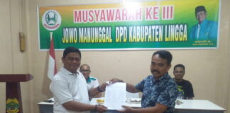 Terpilih Secara Aklamasi, Jhony Pimpinan Paguyuban Jowo Manunggal Lingga