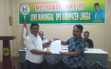 Terpilih Secara Aklamasi, Jhony Pimpinan Paguyuban Jowo Manunggal Lingga