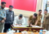 Bupati Natuna Teken NPHD Dana Pemilu Bersama KPU dan Bawaslu