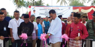 Bupati Natuna Resmikan SPBU BBM Satu Harga di Desa Cemaga