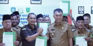 Bupati Natuna Hadiri Penandatanganan MoU Program Jaksa Jaga Desa