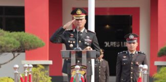 Kapolres Lingga Pimpin Upacara Hari Kesaktian Pancasila Tahun 2023