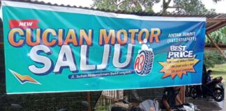 Ada Tempat Cuci Motor di Daik-Lingga Tanpa Sentuh Langsung Kinclong