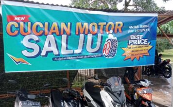 Ada Tempat Cuci Motor di Daik-Lingga Tanpa Sentuh Langsung Kinclong