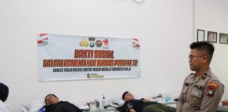 Polresta Tanjungpinang Gelar Bakti Sosial Donor Darah Serentak