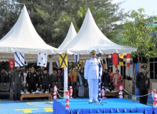 Parade dan Defile Meriahkan HUT TNI Ke-78 di Anambas