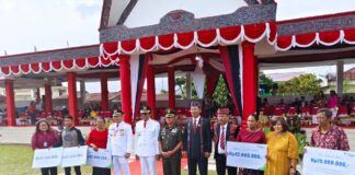 BPJS Ketenagakerjaan Tapanuli Utara Serahkan Santunan Di Hari Jadi Kabupaten Tapanuli Utara Ke-78