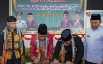 Kampung Moderasi Beragama Dibentuk, Pj Bupati Buteng : Agama Sebagai Pemersatu Bangsa