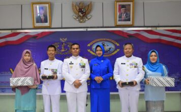 Suasana Haru Warnai Acara Wisuda Purna Tugas di Lanal Tarempa