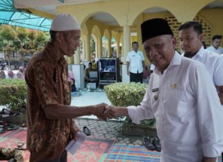 Bupati Asahan Ikuti Pengajian Akbar di Masjid Istiqamah Pulau Rakyat