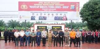 Bupati Asahan Hadiri Apel Gelar Operasi Mantap Brata Toba