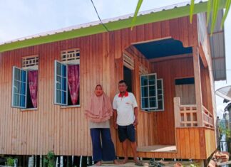 Rumah Menjadi Layak Huni, Penerima BSPS Pulau Bukit Lingga Ucapkan Terimakasih Kepada Cen Sui Lan