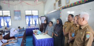 Bupati Asahan Tinjau Pelaksanaan ANBK Tingkat SD Lingkungan Dinas Pendidikan Tahun 2023