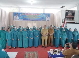 Wakil Bupati Asahan Ikuti Rakornis PKK Di Kecamatan Simpang Empat