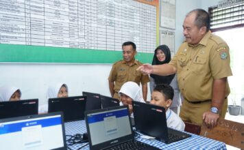 Wakil Bupati Asahan Tinjau Pelaksanaan ANBK Tingkat Sekolah Dasar